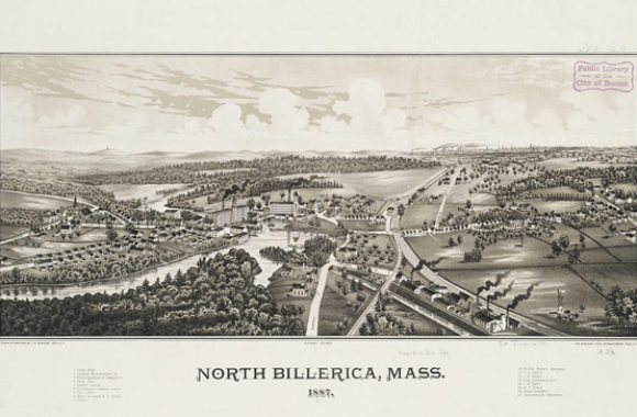 Billerica MA North Billerica 1887 by L.R. Burleigh