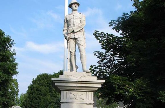 Chelmsford MA AW Vinal Statue in Vinal Square North Chelmsford-Center