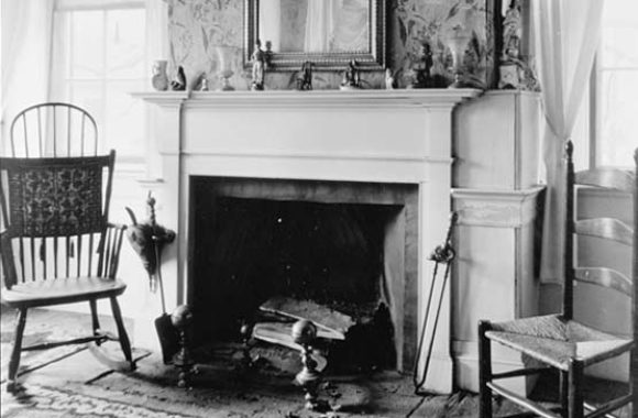 Chelmsford MA Historic Fiske House Mantel Northwest Room 2nd Floor