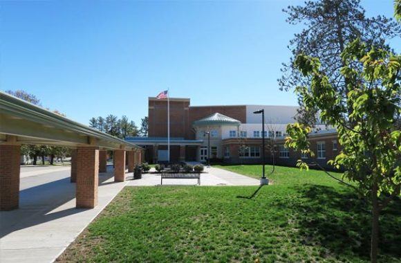 Dracut MA Dracut High School Courtyard