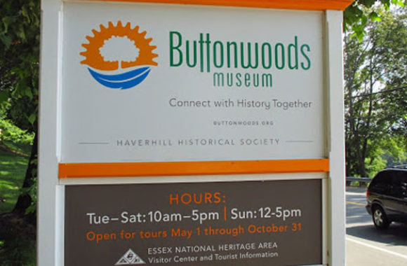 Haverhill MA Buttonwoods Museum Signage