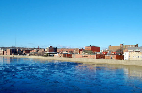 Haverhill MA from across the Merrimack River