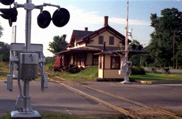 Littleton MA 1972 view of Depot Littleton Train Depot