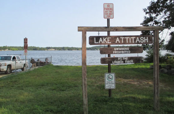 Merrimac MA Lake Attitash Sign Board