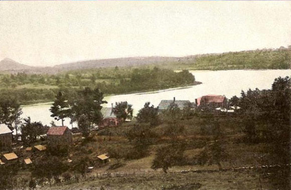 Merrimac MA View of Merrimack River West from Merrimacport