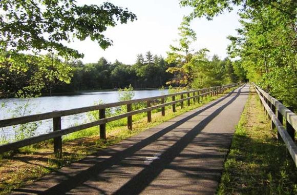 Pepperell MA Nashua River Rail Trail