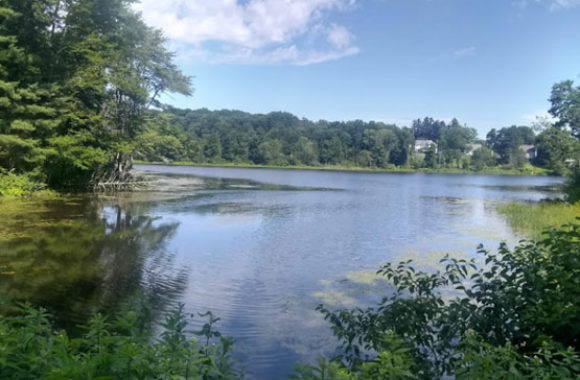 West Newbury MA Mill Pond Recreation Area Pond View