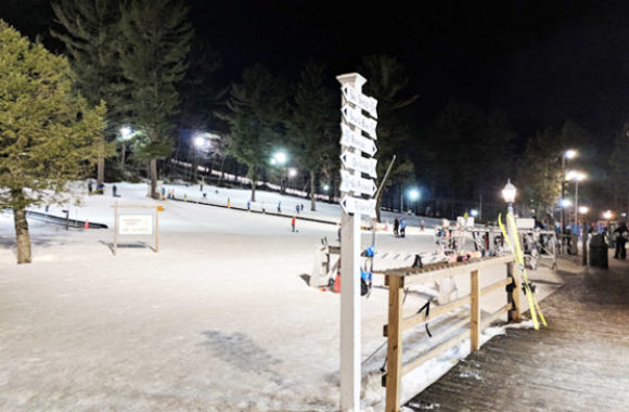 Westford MA Nashoba Valley Ski Area Night